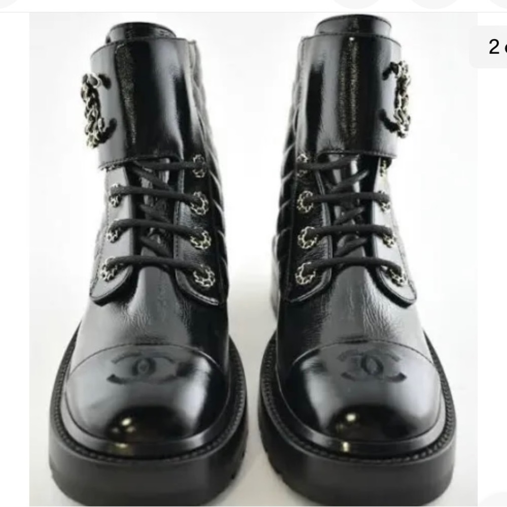 Chanel combat boots size 39